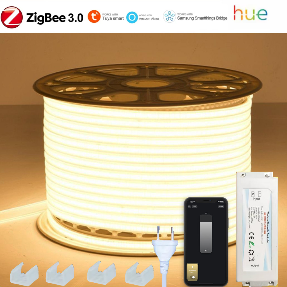 Outdoor Power Point Zigbee - EU 220V ZIGBEE 3.0 COB ไฟแถบ