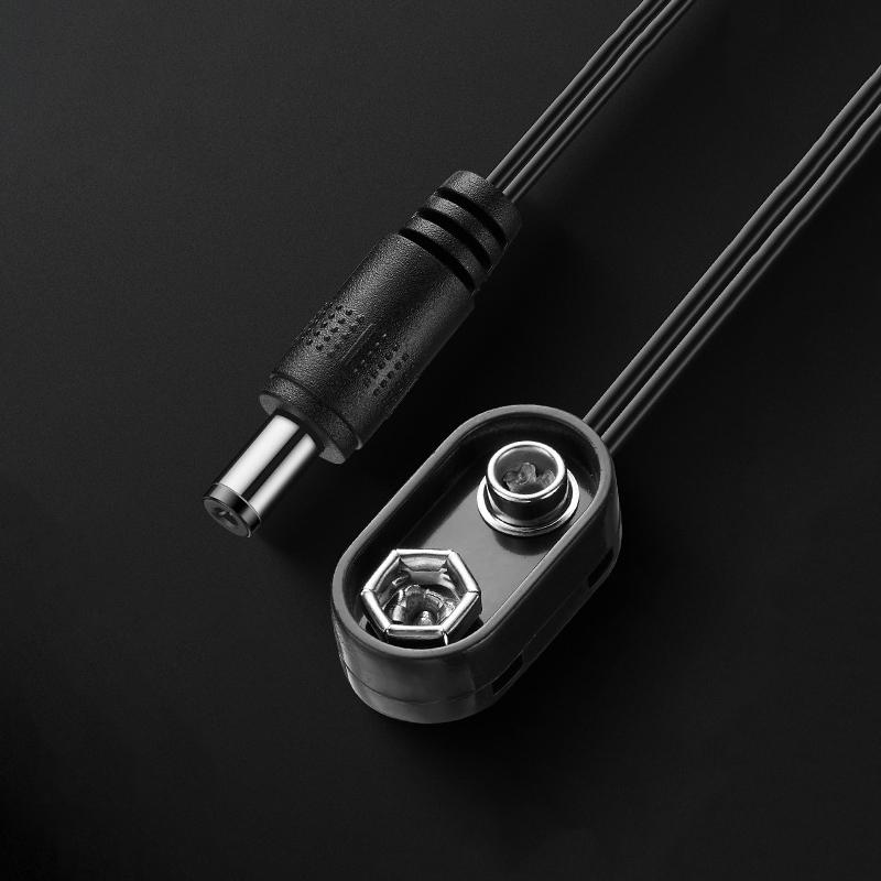 Outdoor Power Jack - ตัวแปลงคลิปแบตเตอรี่ 9V ปลั๊ก DC ตัวผู้ สายไฟ