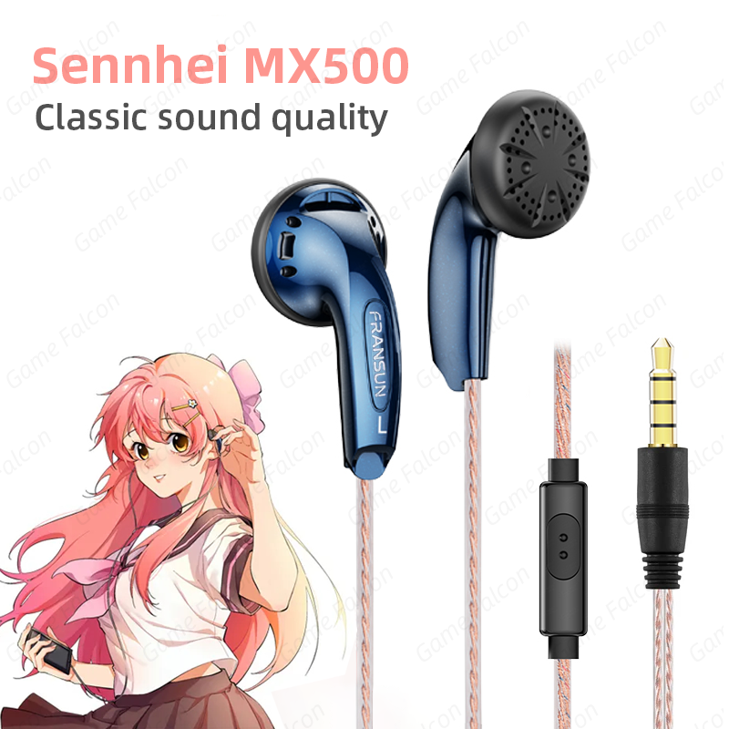 Outdoor Power Jack - คลาสสิกปลั๊กอุดหู Sennhei MX500 ที่มีประสิทธิภาพเบสหูฟังแบบมีสายหูฟังสเตอริโอไฮไฟ USB-C 3.5
