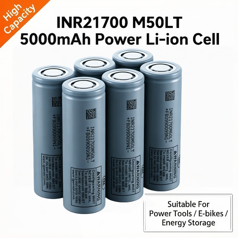 Outdoor Power Jack - M50LT INR21700 แบตเตอรี่สำรองพลังงานขนาดใหญ่ 5000mAh สำหรับรถยนต์และกิจกรรมกลางแจ้ง ชาร์จเร็ว