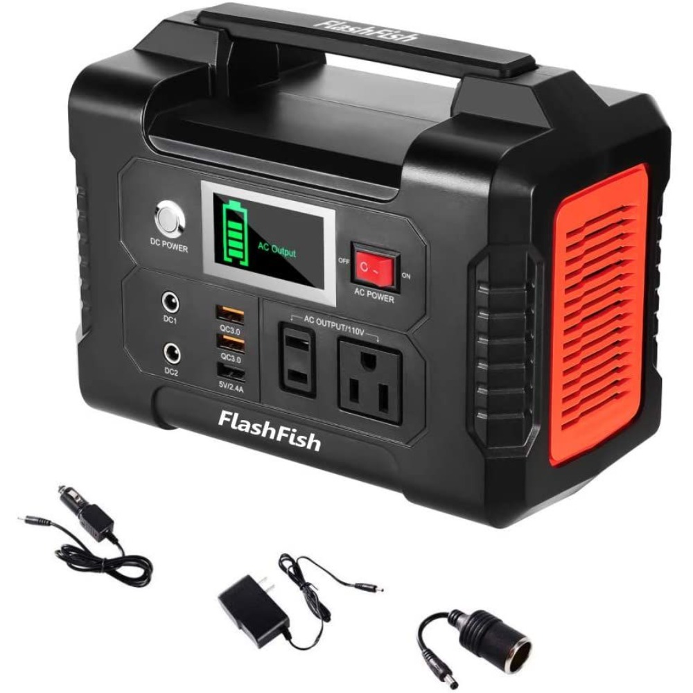 Outdoor Usb Power Outlet - สถานีพลังงานแบบพกพา 200W, FlashFish 40800mAh เครื่องกำเนิดพลังงานแสงอาทิตย์พร้อมช่องจ่ายไฟ AC