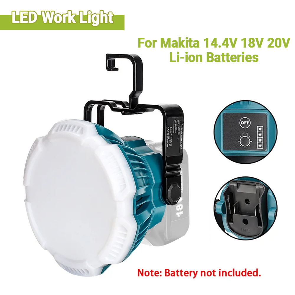 Outdoor Power Solutions - 24W แบบพกพาไฟเตือน LED ทํางานกลางแจ้งสําหรับเครื่องมือไฟฟ้า Makita 14.4V