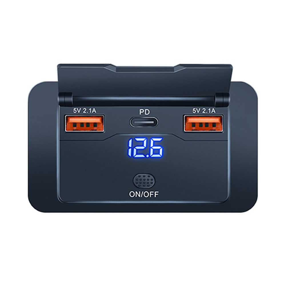 Outdoor Usb Power Outlet - ที่ชาร์จไฟสำหรับรถบรรทุก ปลั๊กไฟ RV สำหรับการผจญภัยกลางแจ้ง ชาร์จเร็วพร้อมกัน แผงชาร์จ