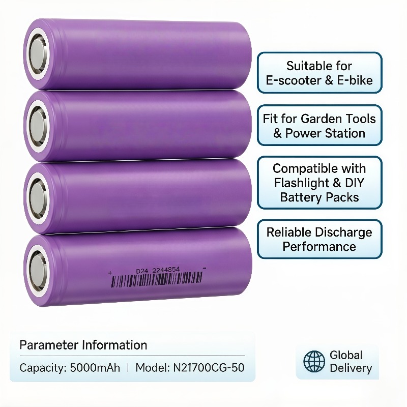 Outdoor Power Jack - ไฟฉายแสงสว่างแรงสำหรับใช้งานกลางแจ้ง N21700CG-50 21700 5000mAh แบตเตอรี่ลิเธียมพลังงานยาวนาน