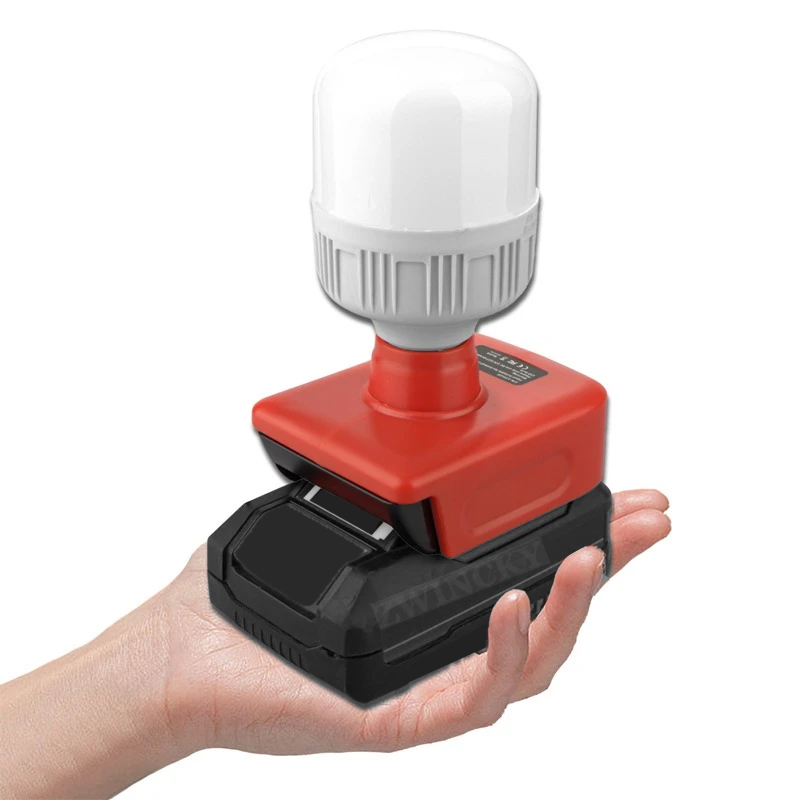 Outdoor Power Solutions - ไฟฉายพกพาเหมาะสำหรับหลอดไฟ LED E27 ไร้สาย 18V ของ