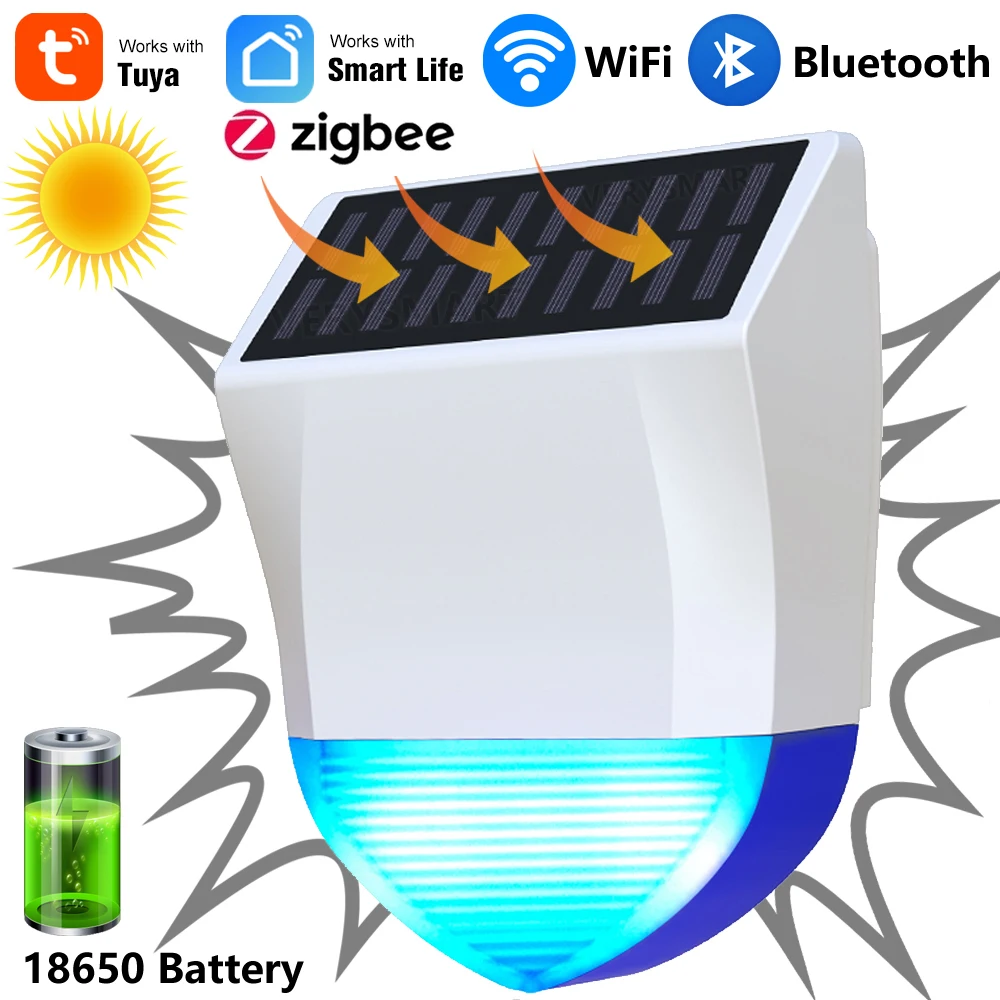 Outdoor Usb Power Outlet - Tuya สมาร์ทสําหรับ Zigbee/Wifi ไซเรนกันน้ํากลางแจ้งพลังงานแสงอาทิตย์และแหล่งจ่ายไฟ USB อุปกรณ์เสริม