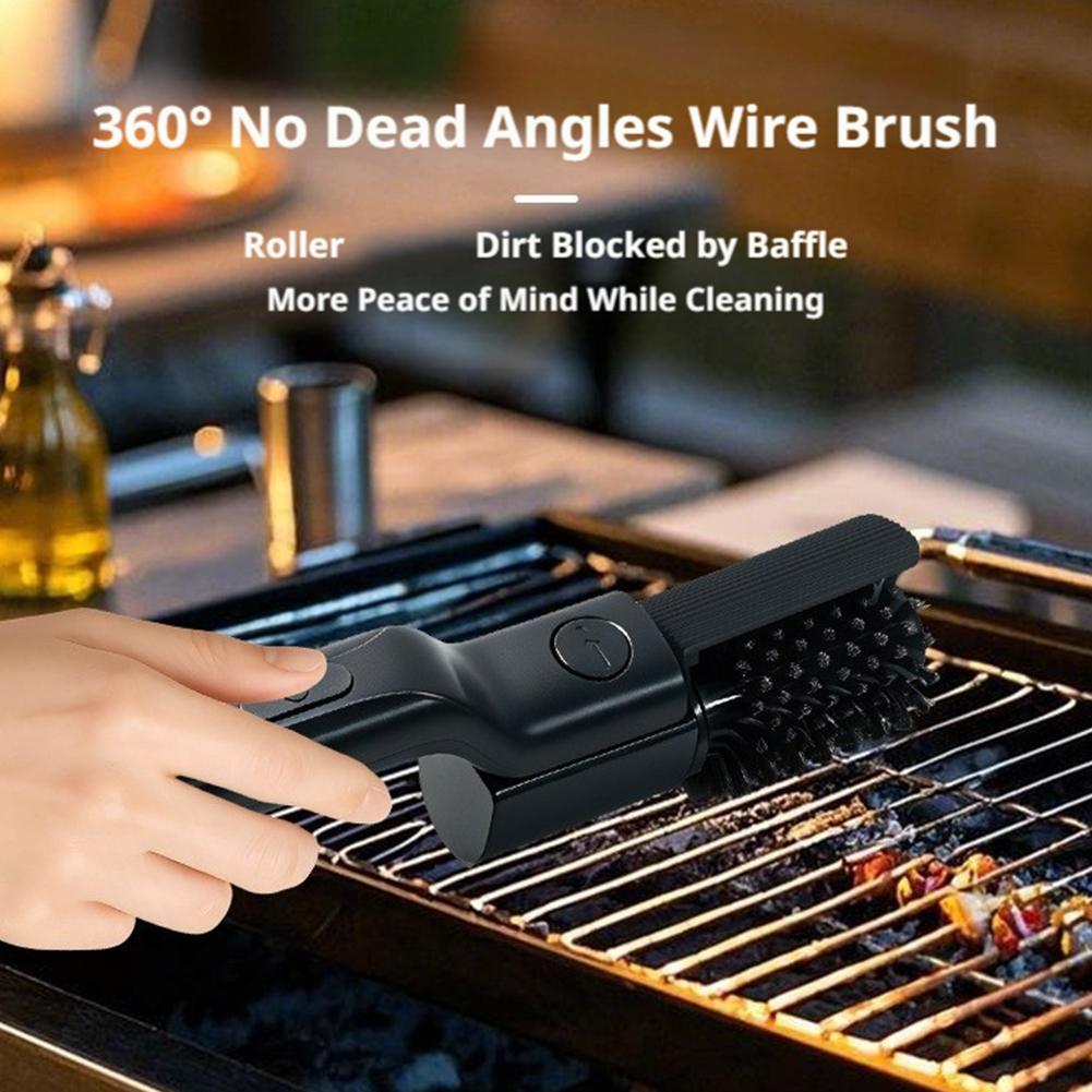 แปรงทำความสะอาดเตาบาร์บีคิวไฟฟ - Outdoor Power Brush บทวิจารณ์และราคา
