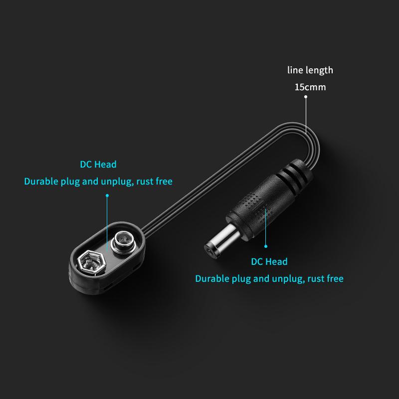 ตัวแปลงคลิปแบตเตอรี่ 9V ปลั๊ก  - Outdoor Power Jack บทวิจารณ์และราคา