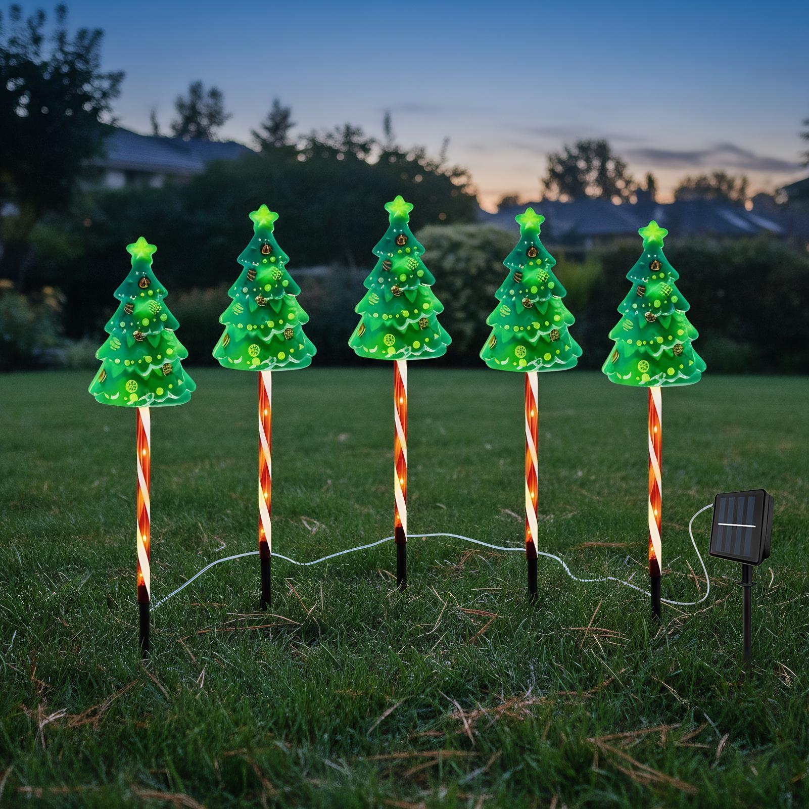 ไฟประดับต้นคริสต์มาสแบบพลังงาน - Outdoor Yard Power Stake บทวิจารณ์และราคา