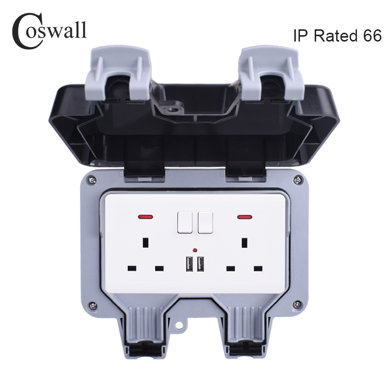 Coswall IP66 Weatherproof กันน - Outdoor Usb Power Outlet บทวิจารณ์และราคา