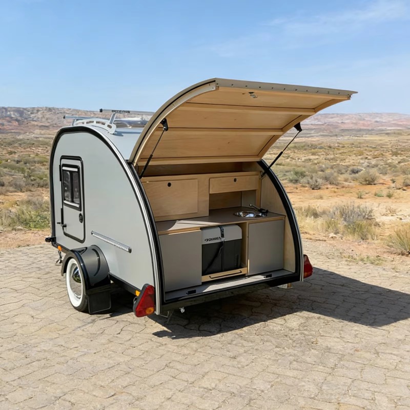 รถพ่วงแคมป์ปิ้งแบบกำหนดเองพร้อ - Outdoor Power Solutions บทวิจารณ์และราคา