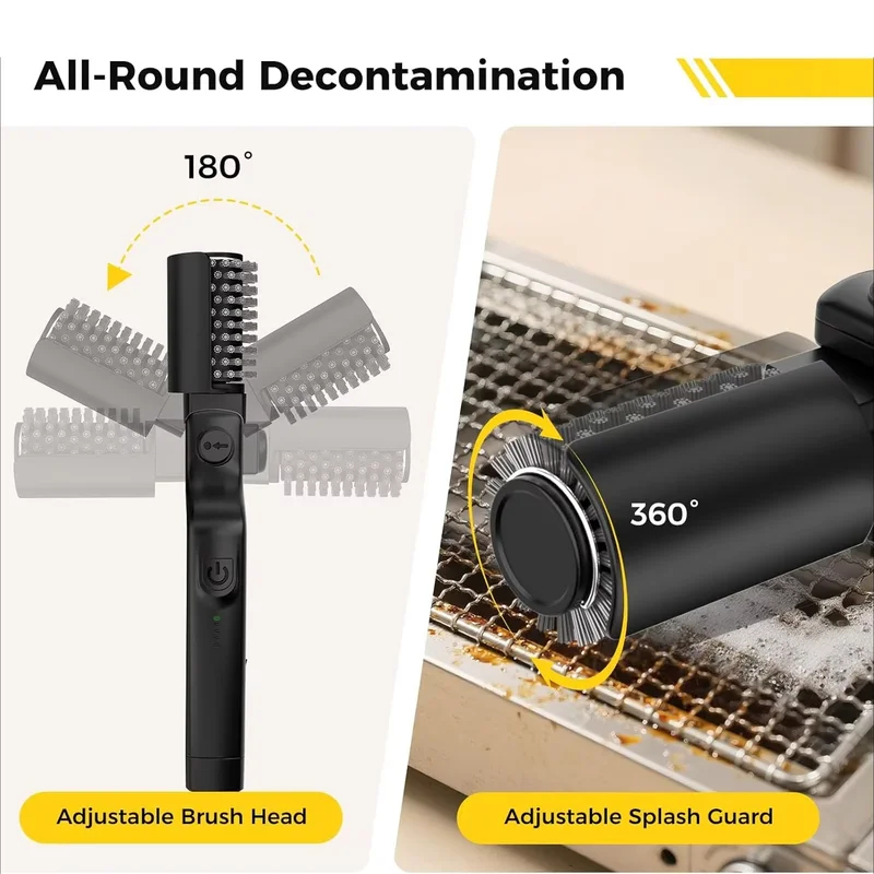 แปรงทำความสะอาดเตาบาร์บีคิวไฟฟ - Outdoor Power Brush บทวิจารณ์และราคา