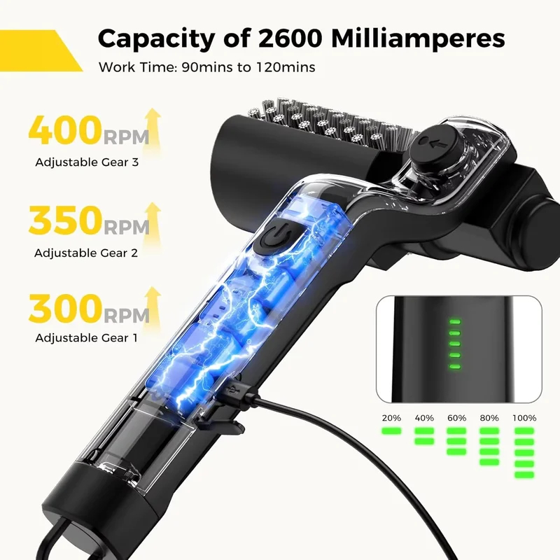 แปรงทำความสะอาดเตาบาร์บีคิวไฟฟ - Outdoor Power Brush บทวิจารณ์และราคา