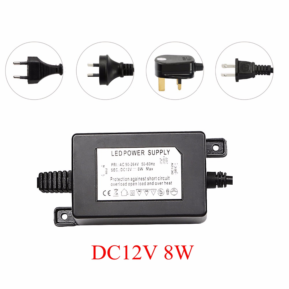 IP67 กันน้ำ DC12V 8W หม้อแปลงไ - Outdoor Power Transformer บทวิจารณ์และราคา