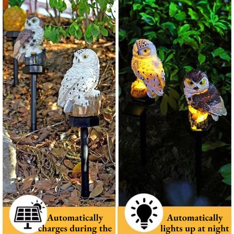 ไฟสวนรูปนกฮูกพลังงานแสงอาทิตย์ - Outdoor Yard Power Stake บทวิจารณ์และราคา