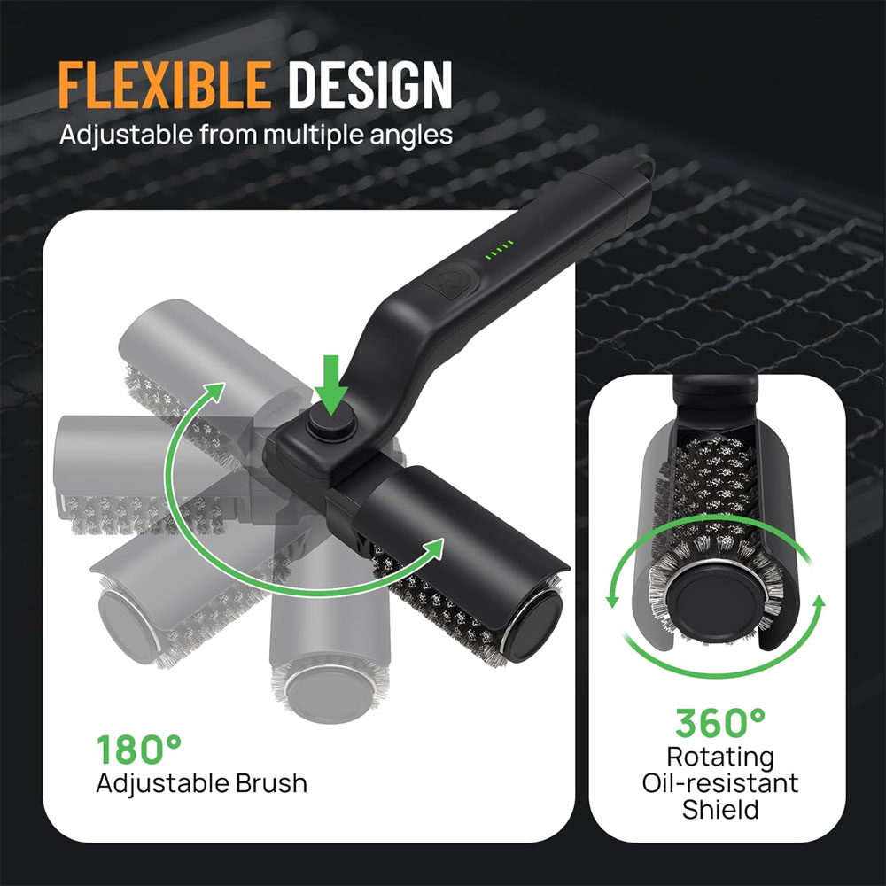 แปรงย่างไฟฟ้าแบบชาร์จไฟได้ 3 ร - Outdoor Power Brush บทวิจารณ์และราคา