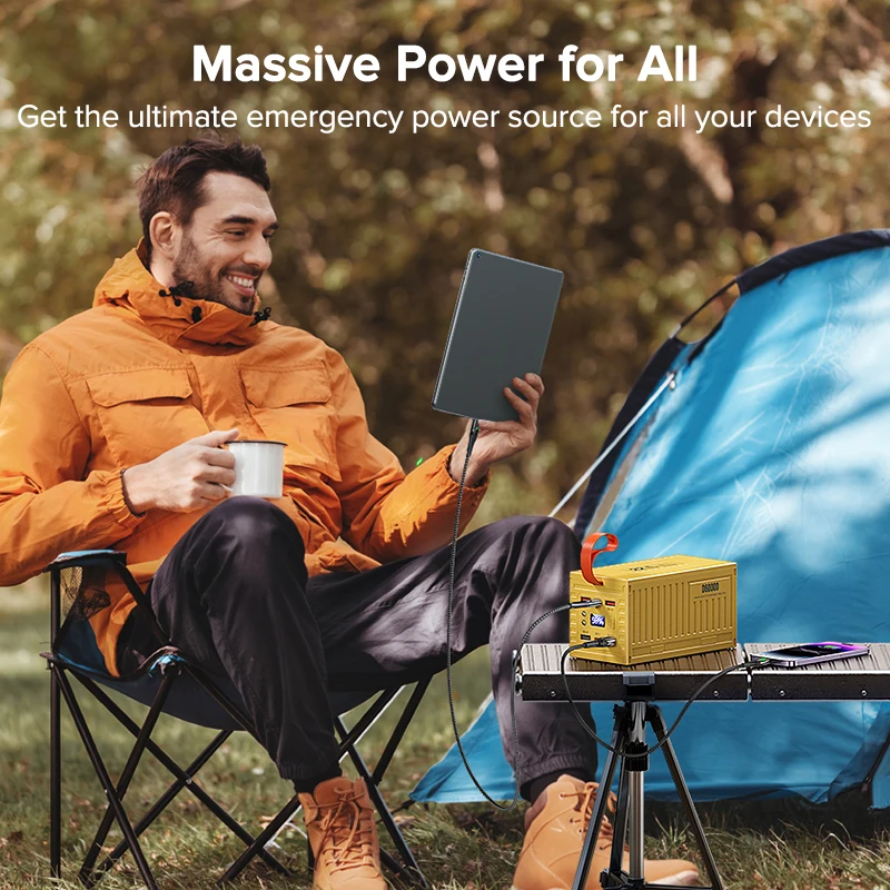 QOOVI 60000mAh Power Bank 22.5 - Outdoor Usb Power Outlet บทวิจารณ์และราคา
